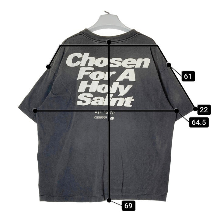 SAINT MICHAEL◇21AW/T-SHIRT BLOCK/Tシャツ/M/コットン/GRY/SM SAINT MICHAEL◇21AW/T-SHIRT BLOCK/Tシャツ/M/コットン/GRY/SM