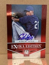 Edwin Diaz Auto 2012 Elite Extra Edition #36 Los Angeles Dodgers Star Closer