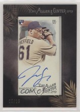 2019 Topps Allen & Ginter Mini Baseball Black 25/25 Justus Sheffield Auto 0a6