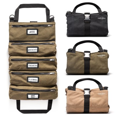 Official Legacy Tool Roll Bag - Easy to Carry 5-Pocket Roll Up Tool Bag - Dur...