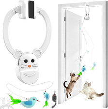 Interactive Cat Toys for Indoor Cats, Door-Hanging Automatic Flying Bird Feather