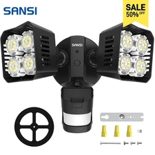 SANSI 30W LED Security Light Motion Sensor 3400lm Daylight Outdoor Wall Lamp