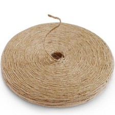 PerkHomy 600 Feet Natural Jute Twine Long 600 Feet 182M 2mm 1/12 In Flat