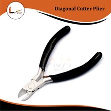 Diagonal Cutter Plier Round Jaw Micro Beading Wire Craft Jewelry Making Straight