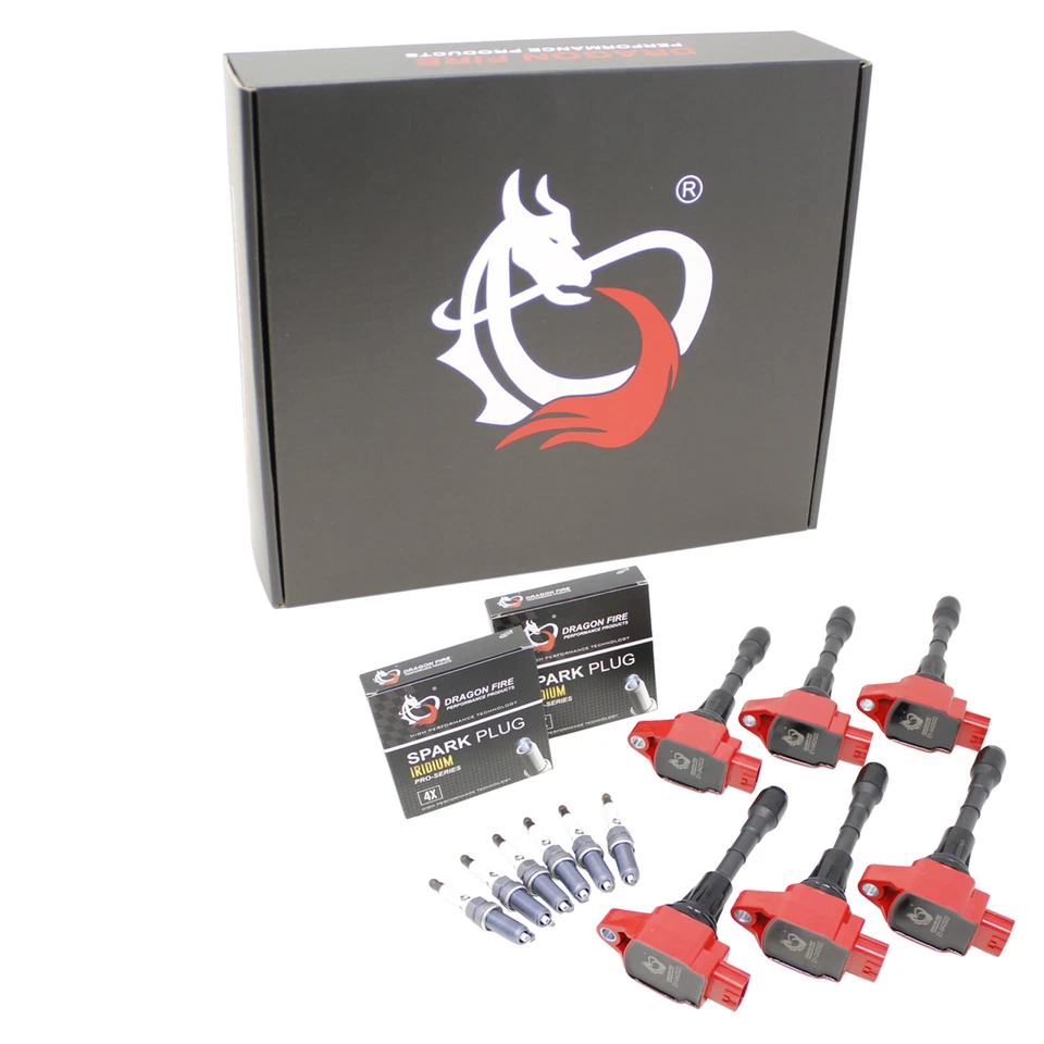DRAGON FIRE Ignition Coil IRIDIUM Kit for 07-20 Nissan Altima Maxima 350z V6 - Image 2 of 4