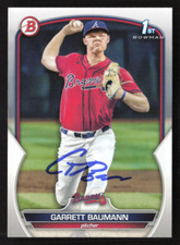 Garrett Baumann Signed Autograph 2023 Bowman Draft #BD-172 Atlanta Braves 12