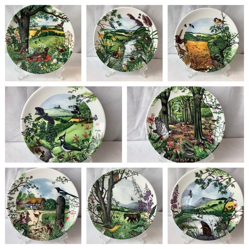 Wedgwood Country Panorama Collectors Plates Village in the Valley & The Hayfield - 第 1/12 張圖片