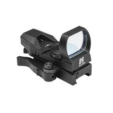 New NCStar D4BQ Red Dot 4 Reticle Reflex Sight Site Optic BLACK QR Weaver Mount