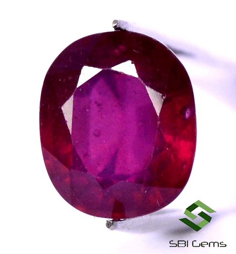 7.46 Cts Natural Ruby Oval Cut 12x10 mm Faceted Red Pink Shade Loose Gemstone GF - Picture 2 of 5