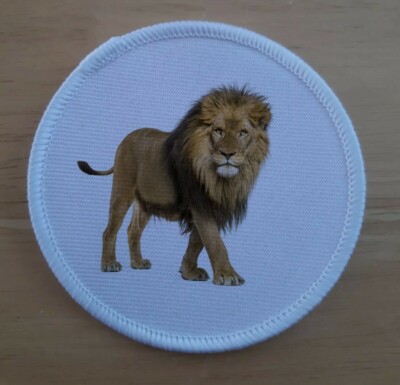 Löwe Raubkatze Patch Abzeichen Aufnäher Badges