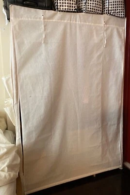 Cream Timber 47 Canvas Wardrobe Wardrobes Fairfield