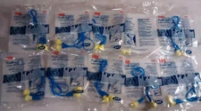 10 Pairs Corded Earplugs 3M Push-ins EAR Polyurethane Noise Reduction 28 Decibel