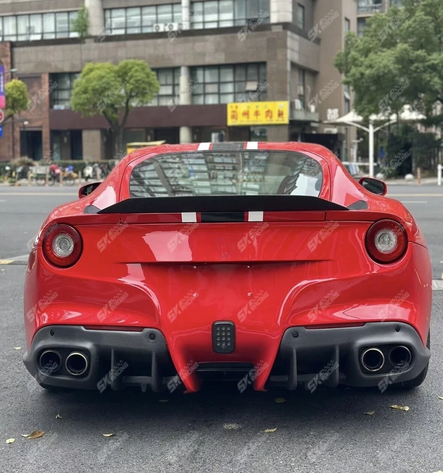Kits de carrocería de alerón trasero de fibra de carbono real para Ferrari F12 Berlinetta Foto 3 de 4