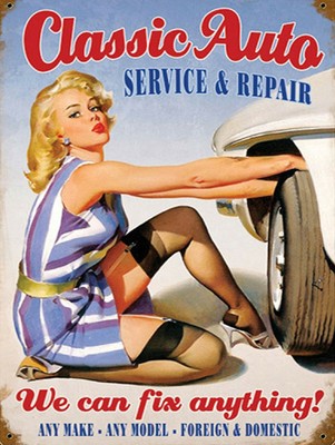 Rétro Replica Style Vintage métal étain signe cadeau Garage MON GARAGE mes règles