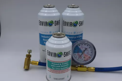 Envriosafe R134a Industrial Replacement Refrigerant, Proseal, Dry, Leak Detector