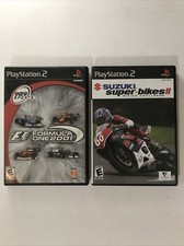 F1 Formula One 2001 Suzuki Super-bikes II 2 Riding Challenge PlayStation 2 CIB