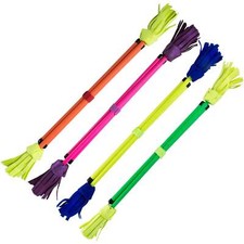 Juggle Dream Neo Flower Stick Set - UV Glow Hand Sticks - Grippy Silicone - Circ