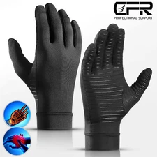 Compression Arthritis Gloves Copper Infused Rheumatoid for finger Pain Relief US