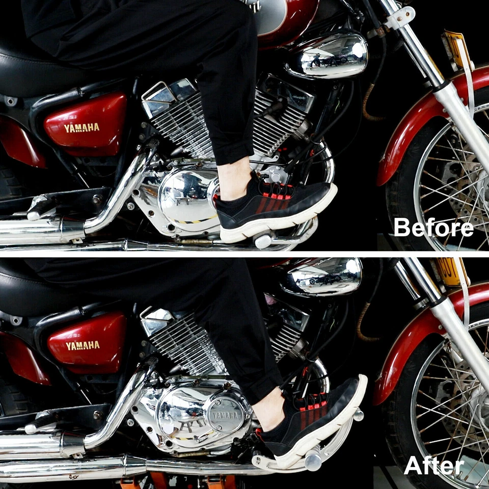 CNC Poliert Vorverlegte Fußrastenanlage für Yamaha XV 125 XV125 Virago 1997-2025 - Bild 4 von 4