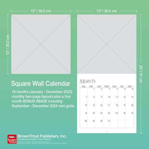 2025 Calendar Cute Kittens Square Wall Browntrout A04152 - Picture 4 of 6