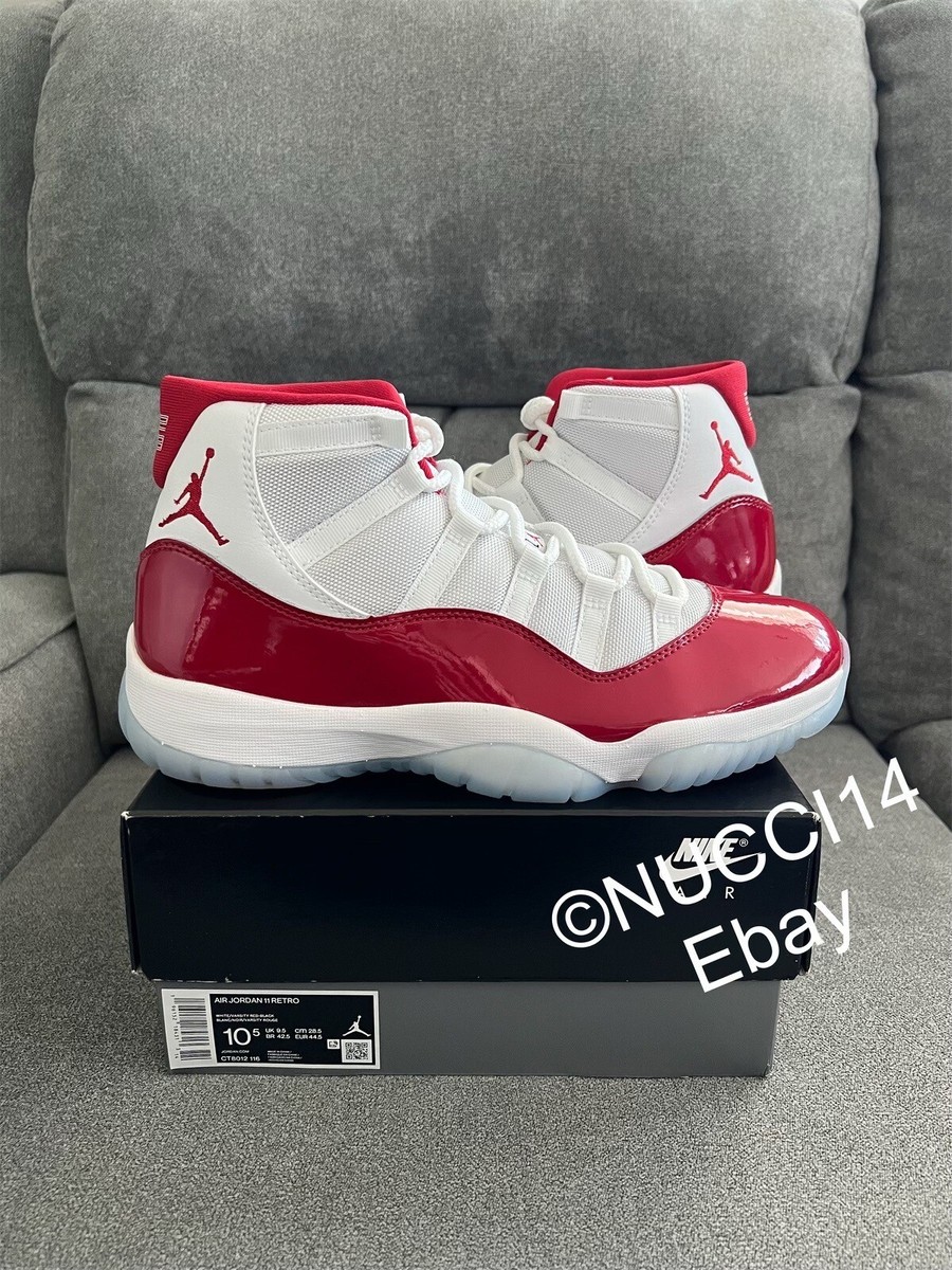 Size 10.5 - Nike Air Jordan 11 Retro Cherry Red White with Receipt