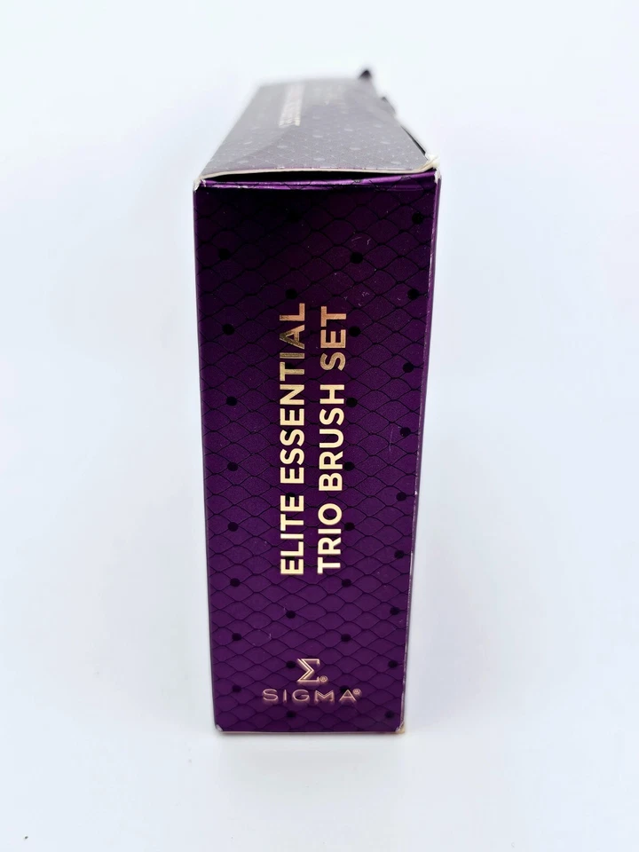 Sigma Elite Essential Trio Brush Set Travel Size Makeup Beauty Bag Compact - Image 3 of 4