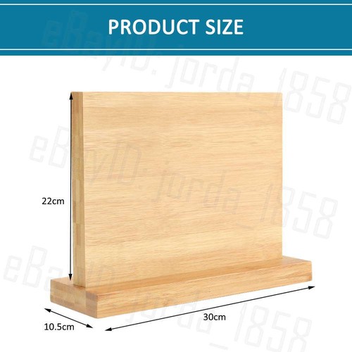 Magnet Knife Holder Cutlery Bamboo Storage Stand Rack Block Kitchen Stand Tool - Picture 3 of 12