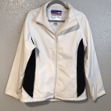 Trespass White Waterproof Breathable Windproof Soft Shell Full Zip Jacket L