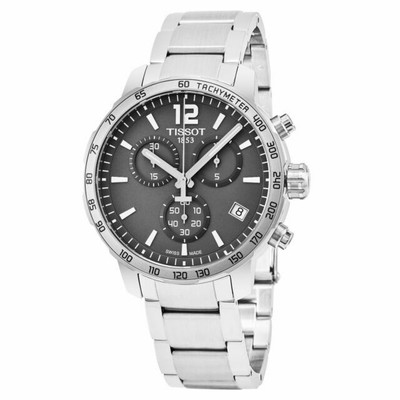 TISSOT QUICKSTER CHRONOGRAPH ANTHRACITE DIAL MEN'S WATCH T0954171106700 |  eBay