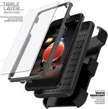 LG Rebel 4 3 Fortune Aristo 2 Plus Phoenix 3 4 Zone 4 Case Clip SCREEN PROTECTOR