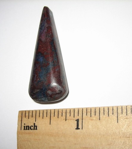 POLISHED 39mm x 16mm SUGILITE RICHTERITE RED JASPER CABOCHON SO. AFRICA 7.5g *A2 - Picture 2 of 16