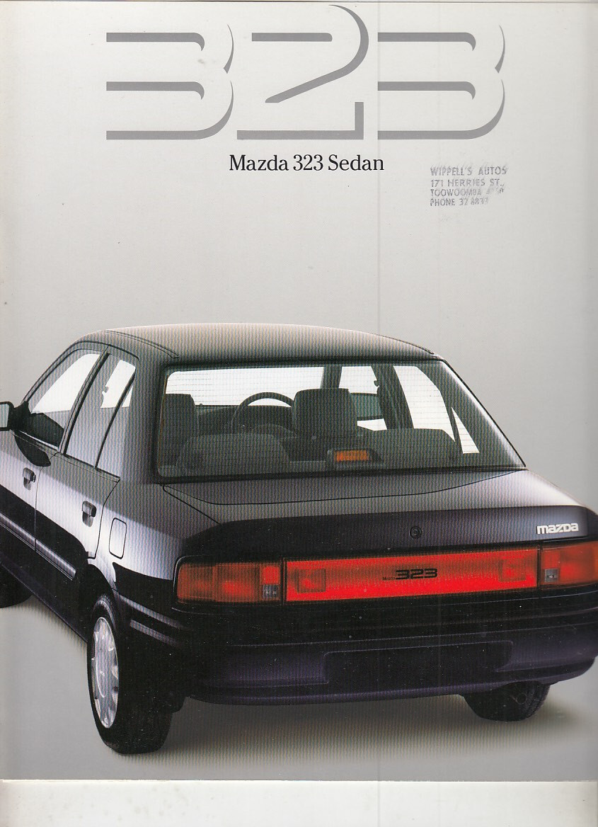 1989 MAZDA 323 SEDAN Australian 16p Brochure 6th Generation