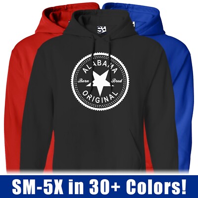 Alabama Original Inverse HOODIE | Born & Bred Raised Made in Hooded Sweatshirt