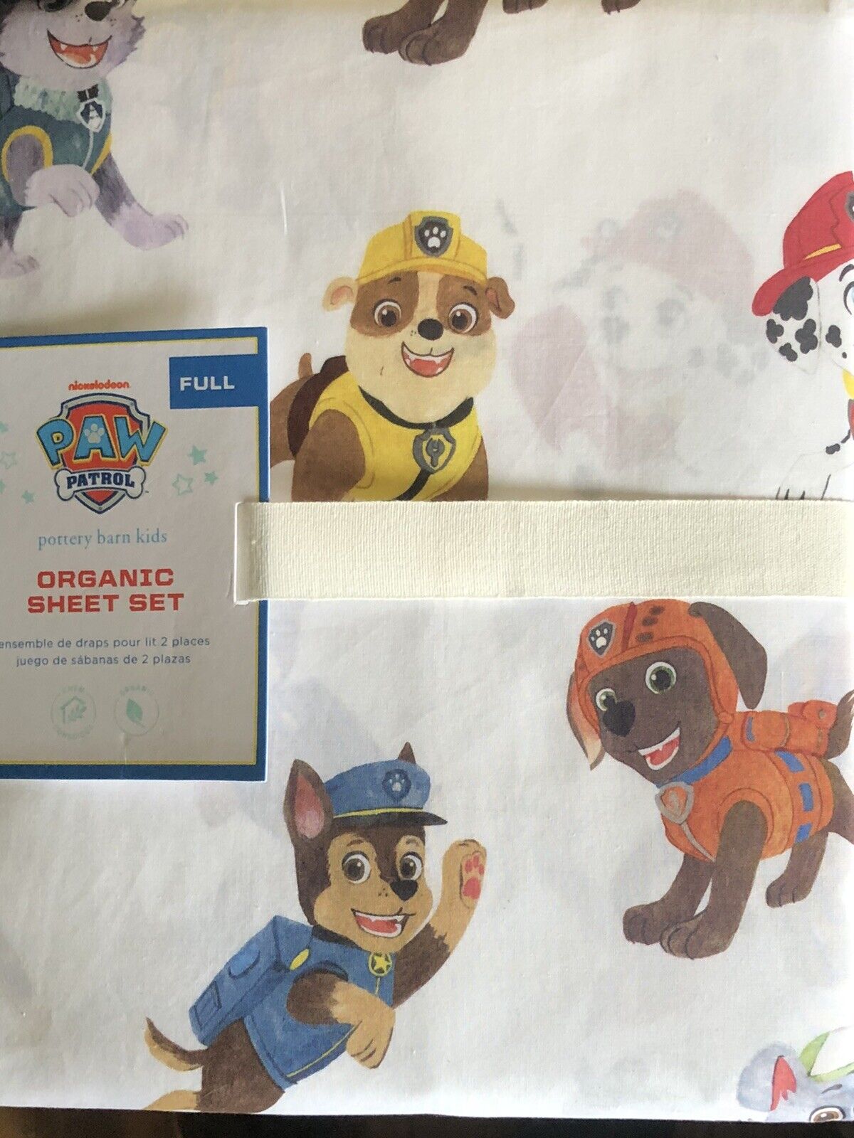POTTERY BARN KIDS Paw Patrol Cotton FULL NEW 4 Sheet Fashionable Set pc Year-end annual account