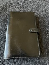 Filofax. Black Leather Zip. Personal Size