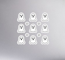 Ghost Stickers, Halloween stickers, decals, water bottle stickers, goth laptop