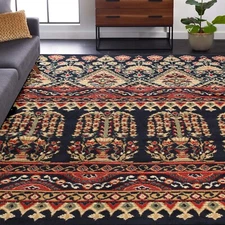 Adena Bohemian Geometric Abstract Floral Carpet Large Indoor Area Rug Or Runner