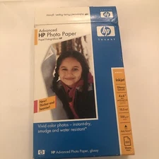 HP Advanced Photo Paper Inkjet Glossy 4" x 6" Open Box 90+ Sheets
