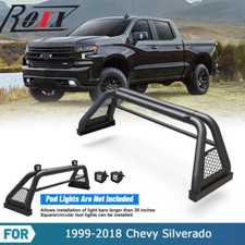 Adjustable Sport Bar Truck Bed Chase Rack Roll Bar For 99-25 Chevy Silveradogmc