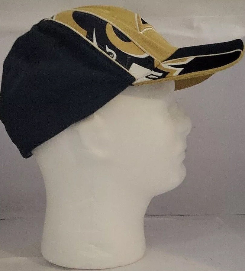 Vintage St. Louis LA Rams Reebok 21" Around Fitted Football NFL Cap Hat Good! thumbnail 4