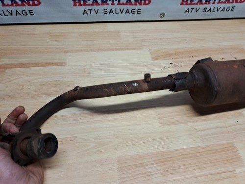 1980 Honda ATC 185 200 Complete Exhaust System Header Muffler R2 - Picture 6 of 15
