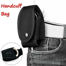 Tactical Handcuff Holder Bag Case Molle Pouch Hunting Belt Waist Holster Black