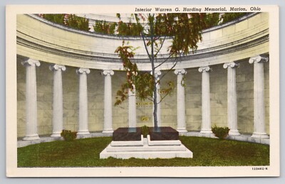 1900-08 Postcard  Interior Warren G Harding Memorial Marion Ohio OH