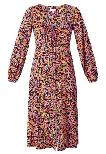 Abito da tè donna Monsoon multicolore stampa floreale S,M,L,XL prezzo al pubblico £65 - Foto 2 di 14