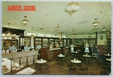 Interior General Store Rawhide Arizona AZ Drug Store Continental 4X6 Postcard