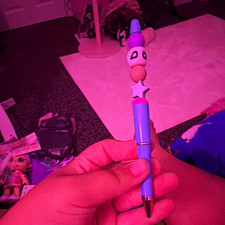 Novelty Character Ball Point Pen Biro, Black Ink, Plastic Writing Pen