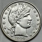 1906-S Barber Half Dollar, AU, San Francisco Mint
