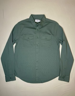 Onia Men's Small All Terrain Ripstop Overshirt Sea Moss Green NWT