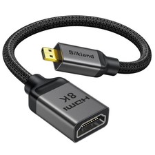 Micro HDMI auf HDMI 2.1 Adapter 8K 48Gbps HDR eARC hochgeschwindigkeit