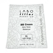 Labo Filler Make-Up BB Cream Balancer 01 Light Beige Packet Sample .07 oz / 2 ml